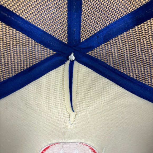 Baseball cap red white blue stars strips smiley face snapback USA 4th‎ of July - Picture 8 of 8